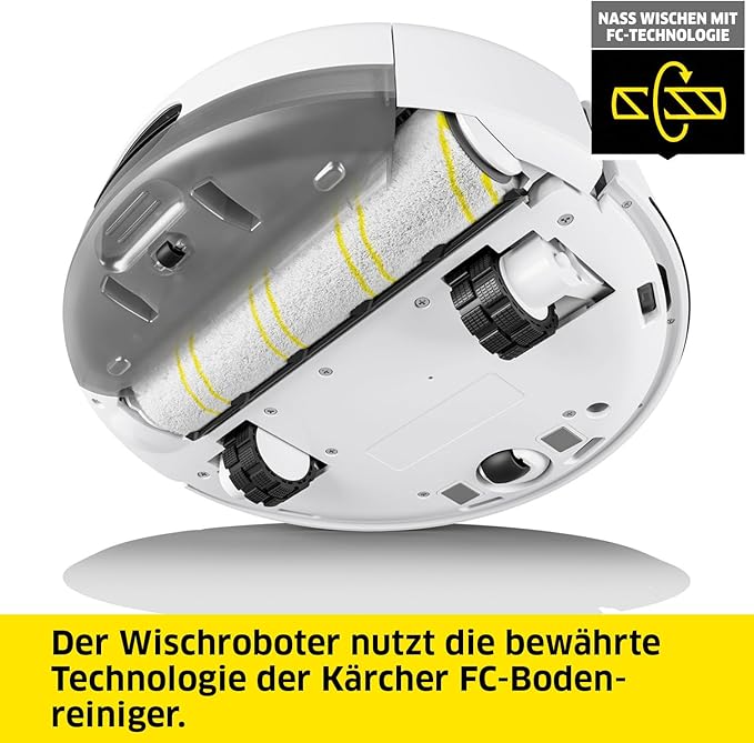 Kärcher RCF 3 robot mopujący do podłóg twardych, inteligentne sterowanie za pomocą aplikacji, nawigacja laserowa LiDAR, mapowanie, wykrywanie pomieszczeń i przeszkód, czas pracy 120 min - Image 5