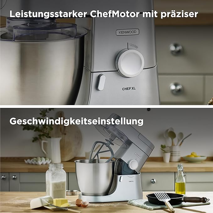 Kenwood KVL4100S Chef XL Robot Kuchenny, Stal Nierdzewna, 1200 W, 6.7 L, Srebrny - Image 4