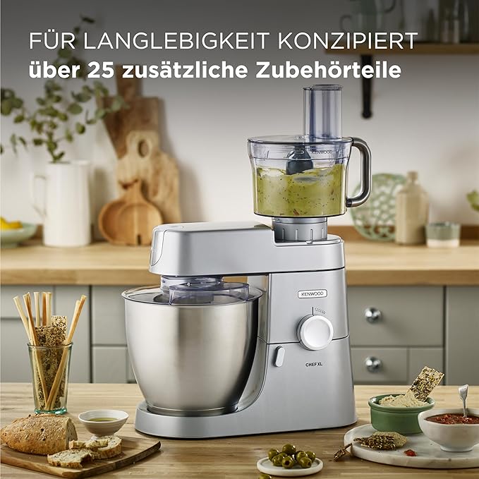 Kenwood KVL4100S Chef XL Robot Kuchenny, Stal Nierdzewna, 1200 W, 6.7 L, Srebrny - Image 3