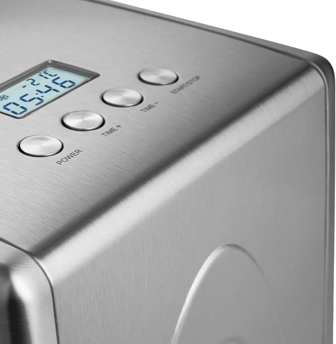 SPRINGLANE maszyna do lodów Emma 1,5 l z samochłodzącym kompresorem 150 W, maszyna do lodów ze stali nierdzewnej z wyjmowanym pojemnikiem na lód, w zestawie zeszyt z przepisami - Image 5