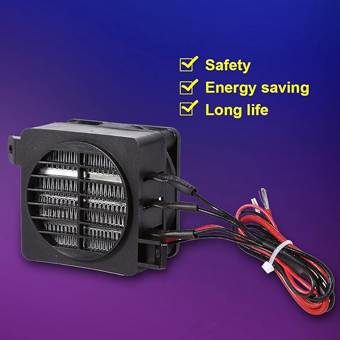 Jadeshay Grzałka, podgrzewacz powietrza 100W 12 V oszczędność energii PTC wentylator samochodowy Stała temperatura grzejniki elementów grzejnych do wentylatorów - Image 3
